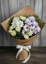 Букет цветов из:  Хризантемы и Розы #REPLACE_PRED# Братске