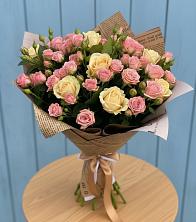 Букет цветов из:  Розы в Братске